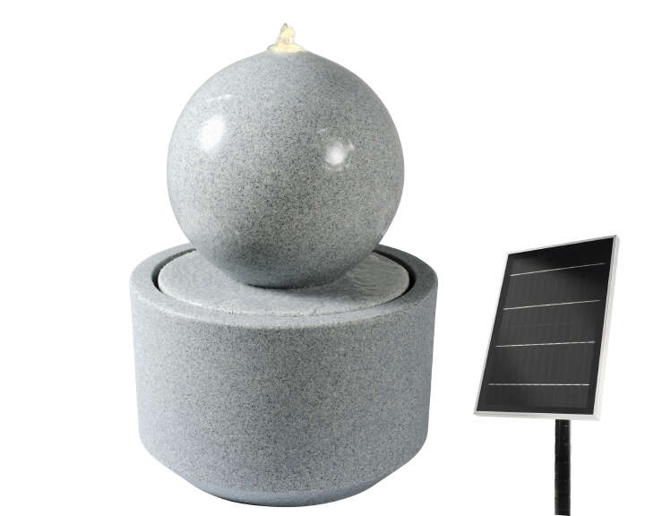 LUMINEO Solar-Springbrunnen Kugel